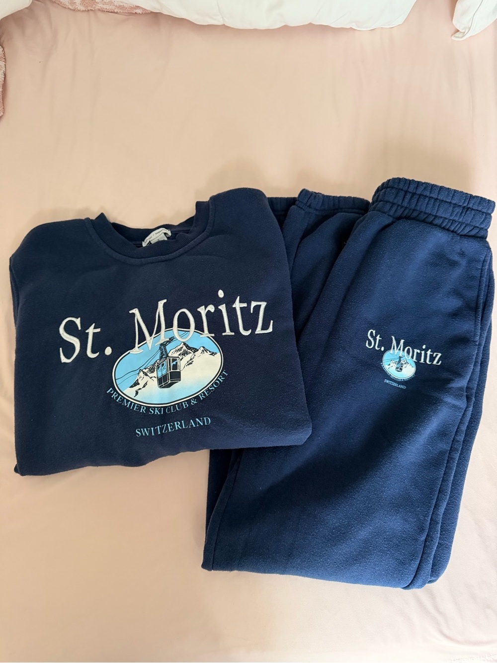Better Together ski graphic navy set